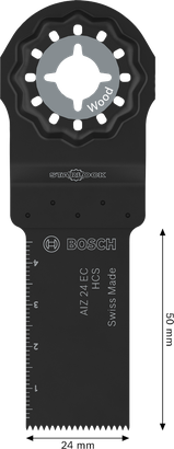 Bosch木材切割刀片 AIZ 24 EC Starlock，24x50 毫米。.